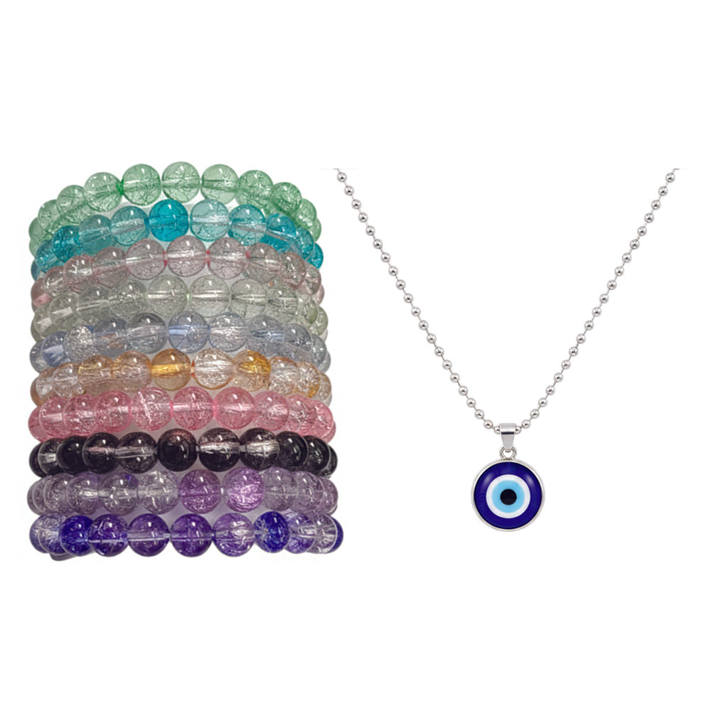 JewelMaze Trendy Bracelet combo with Complimentary Evil Eye Pendant