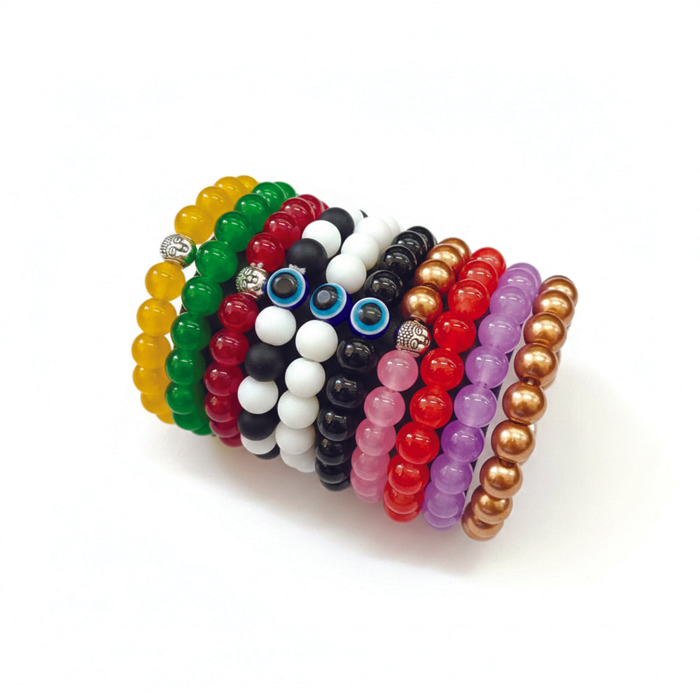 JewelMaze Trendy Bracelet combo with Complimentary Evil Eye Pendant