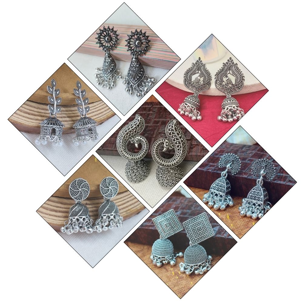 JewelMaze Set of 7 Earrings Combo