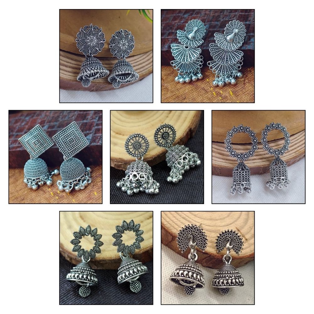 JewelMaze Set of 7 Earrings Combo