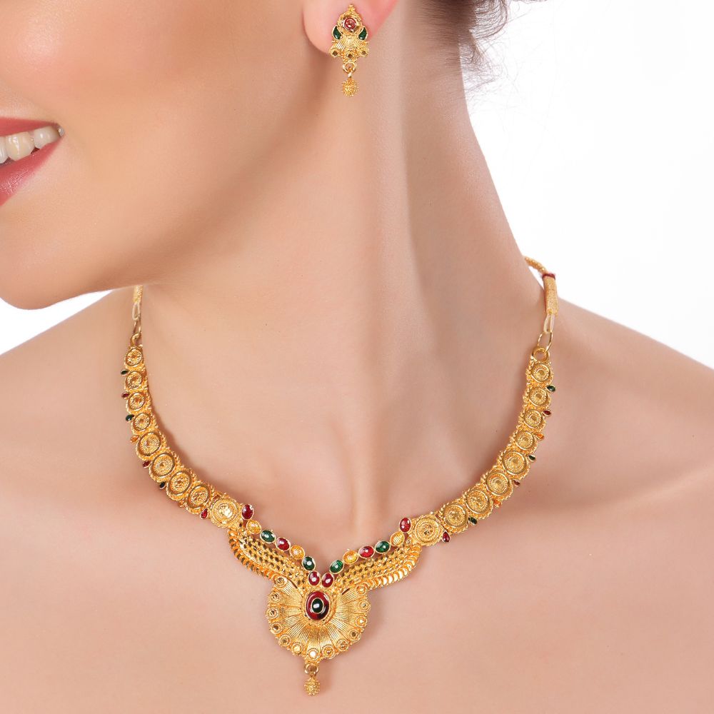 Jewelmaze Graceful Forming Look Jewelry Set for Special Occasions