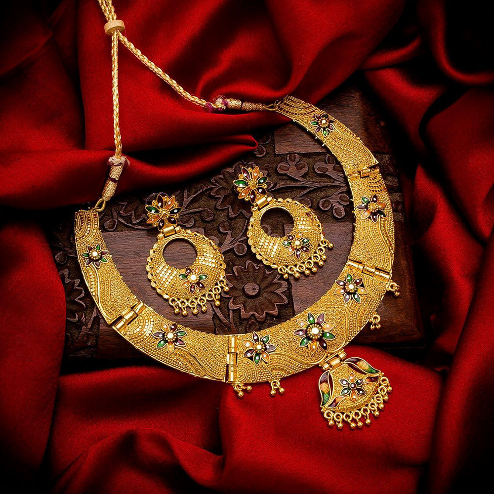 Jewelmaze Graceful Forming Look Jewelry Set for Special Occasions