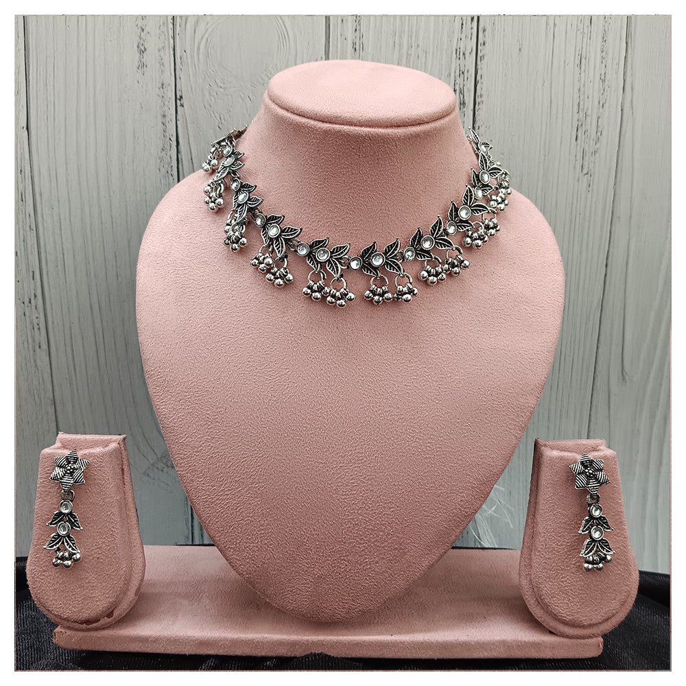 JewelMaze Set Of 5 Oxidized Necklace Combo - 1005192