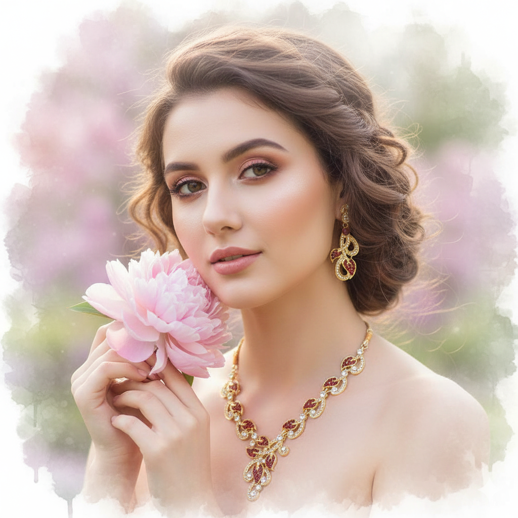 JewelMaze Elegant Austrian Stone Necklace Set