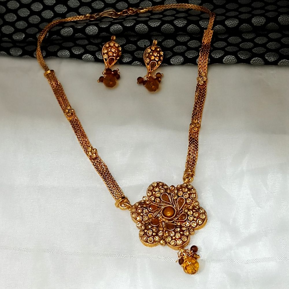 JewelMaze Designer Austrian Stone Necklace Set for women