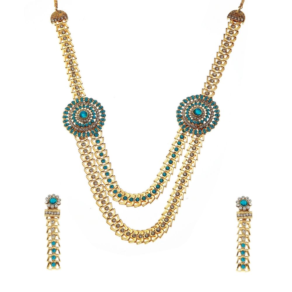 Jewelmaze Exclusive Austrian Stone Necklace Set Stylish Jewelry for Women