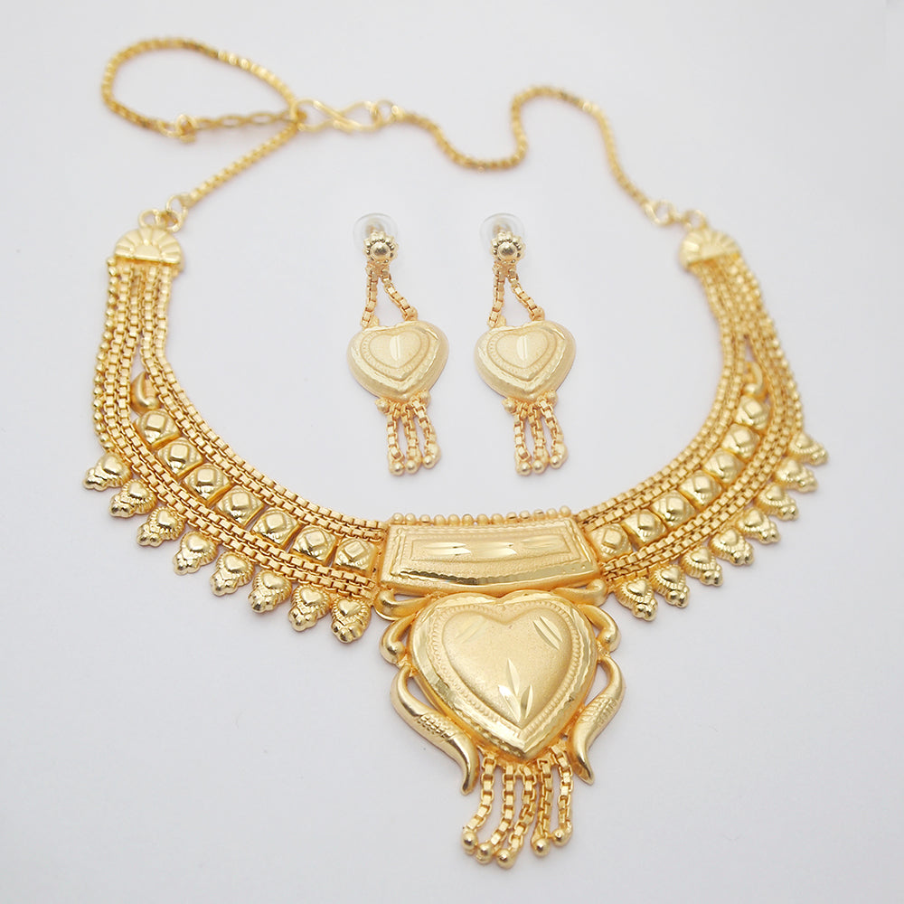 JewelMaze Classic Forming Look Jewellery Set for Women & Girls ( Assorted )