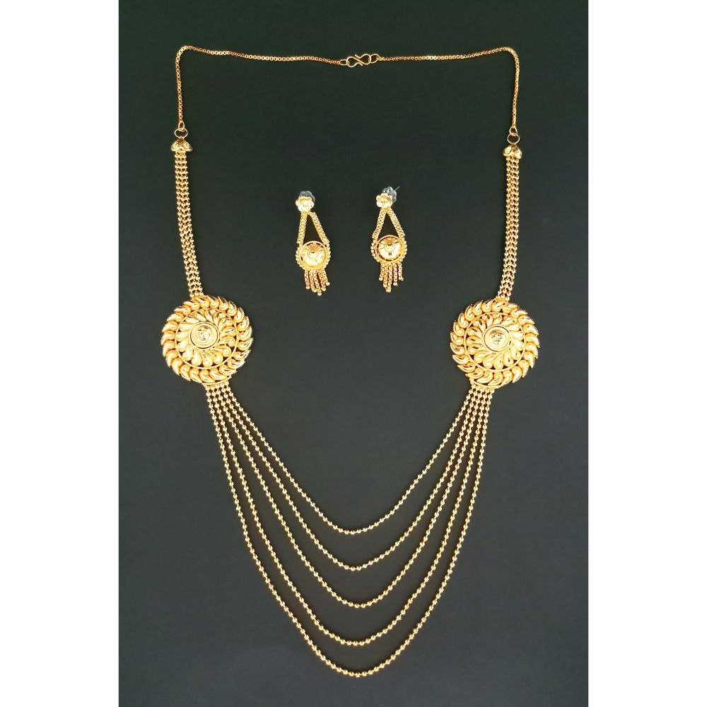 Jewelmaze Forming Look Traditional Necklace Set  Elegant Jewelry for Women (Assorted Design )