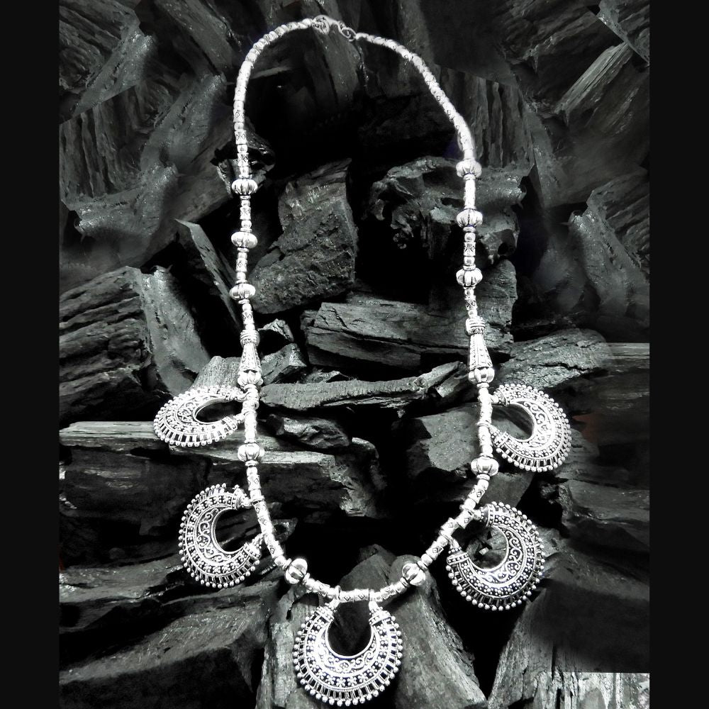 JewelMaze Antique Oxidised Jewelry Necklace For Women
