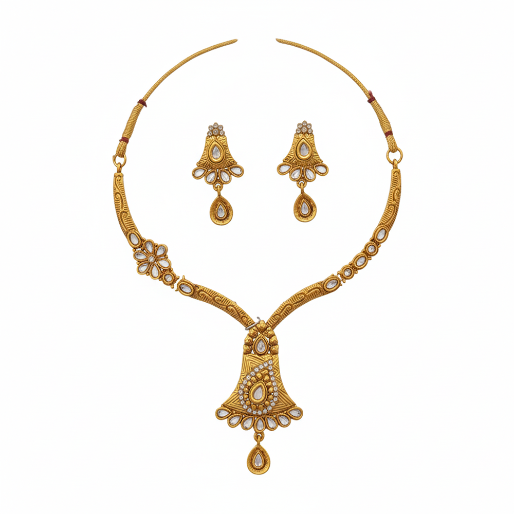 JewelMaze Sophisticated Austrian Crystal Necklace Set