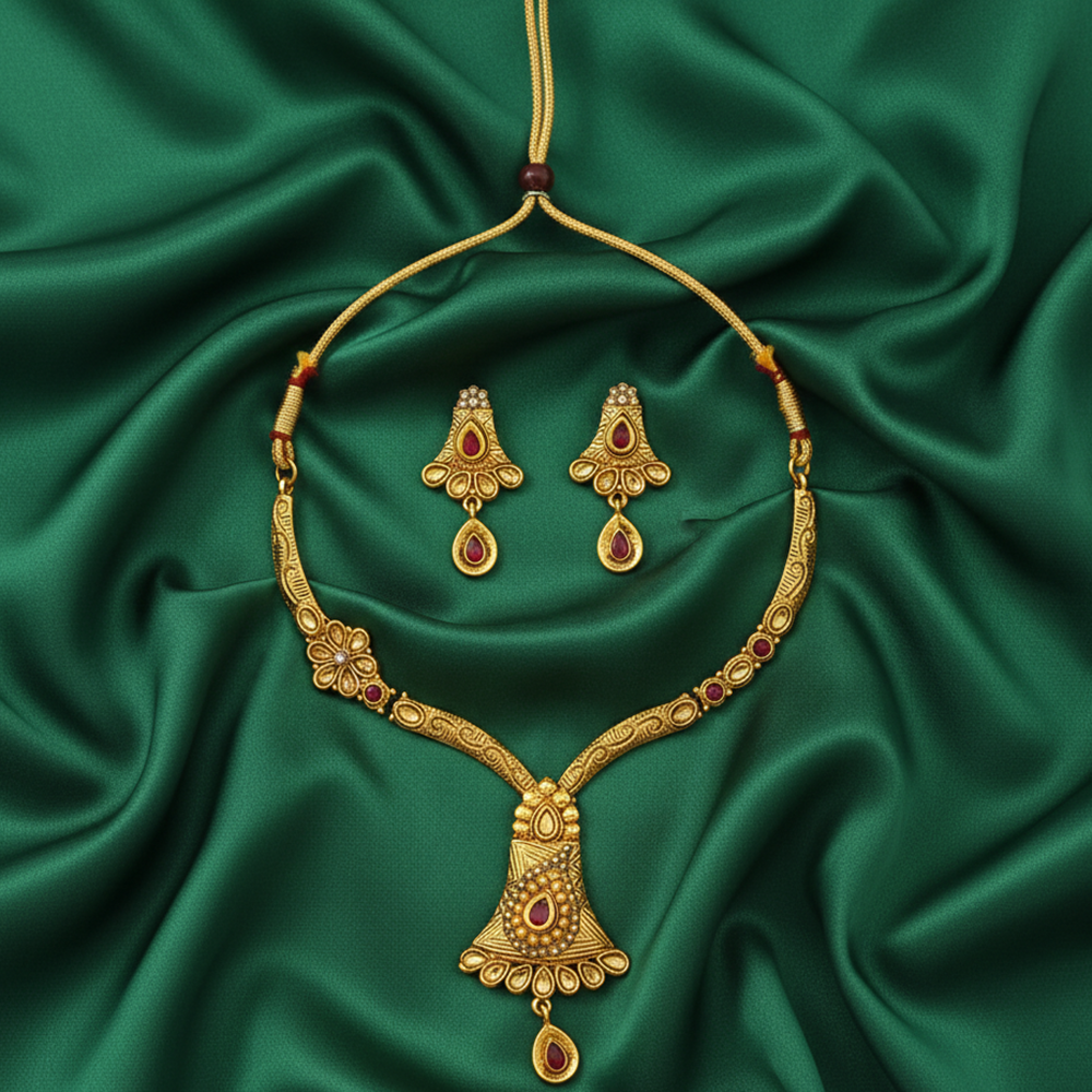 JewelMaze Traditional Austrian Crystal Necklace Set