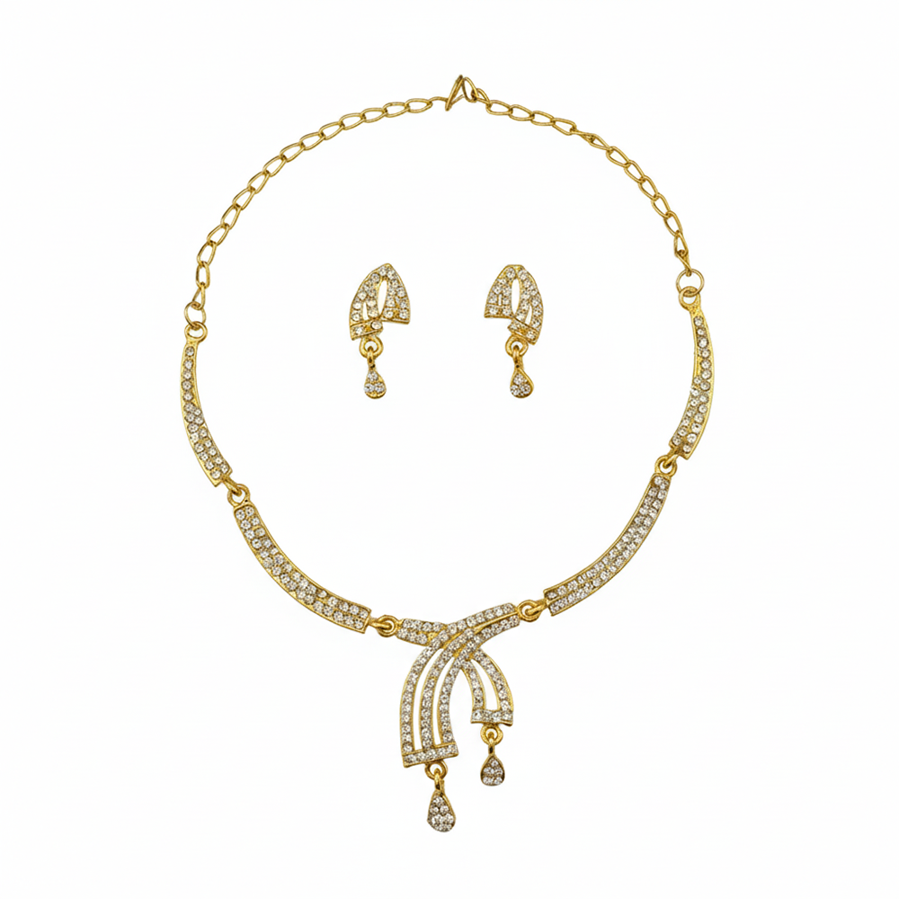 JewelMaze Premium Austrian Stone Jewellery Set