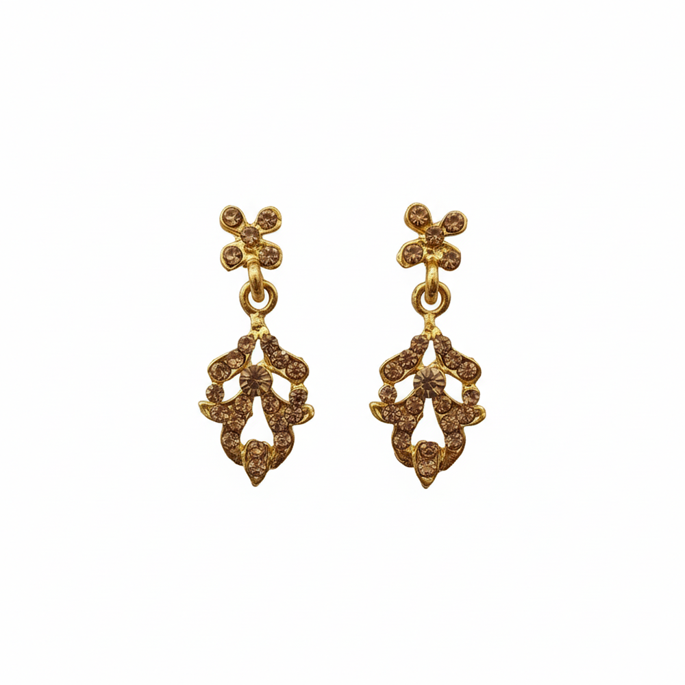 JewelMaze Classic Gold Plated Austrian Stone Necklace Set