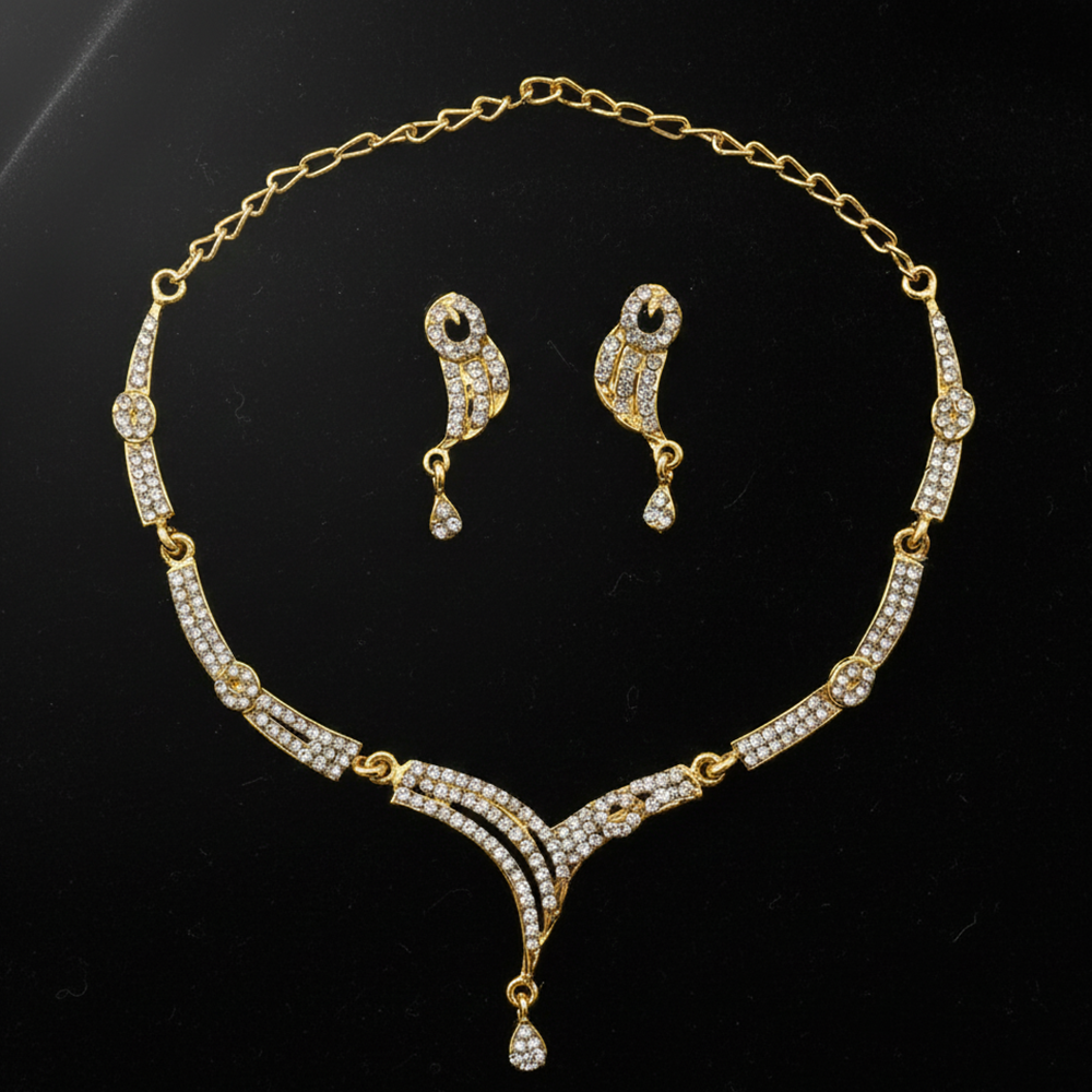 JewelMaze Classic Austrian Stone Necklace Set
