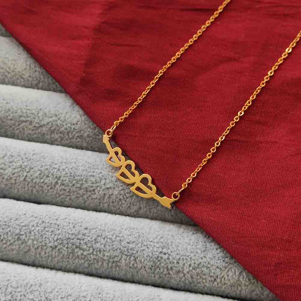 JewelMaze Heart Shape Chain Pendant - 113114607RG