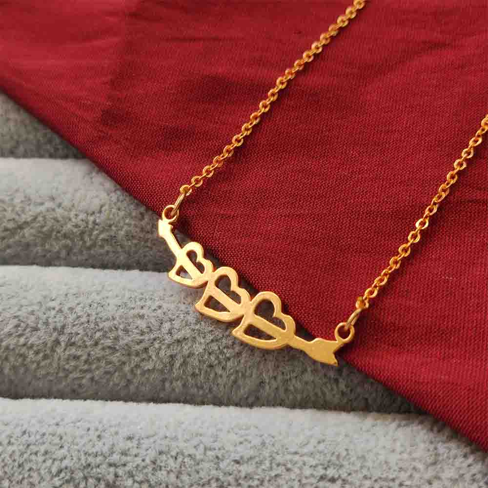 JewelMaze Heart Shape Chain Pendant - 113114607RG