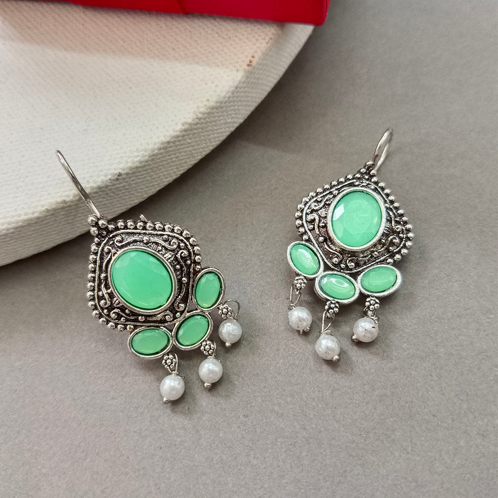 JewelMaze Oxidised Plated Stylish Dangler Earrings