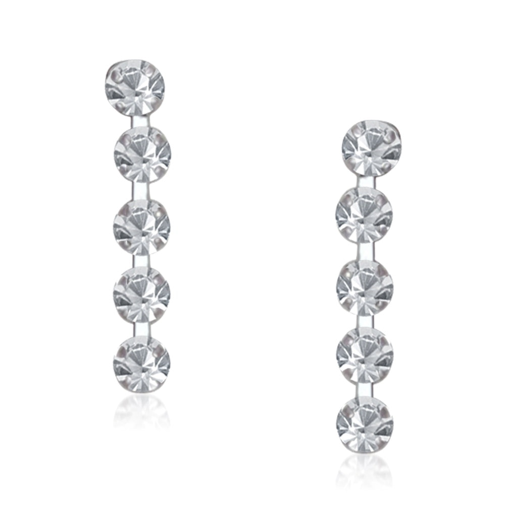 JewelMaze Silver Plated Necklace Set With Bracelet