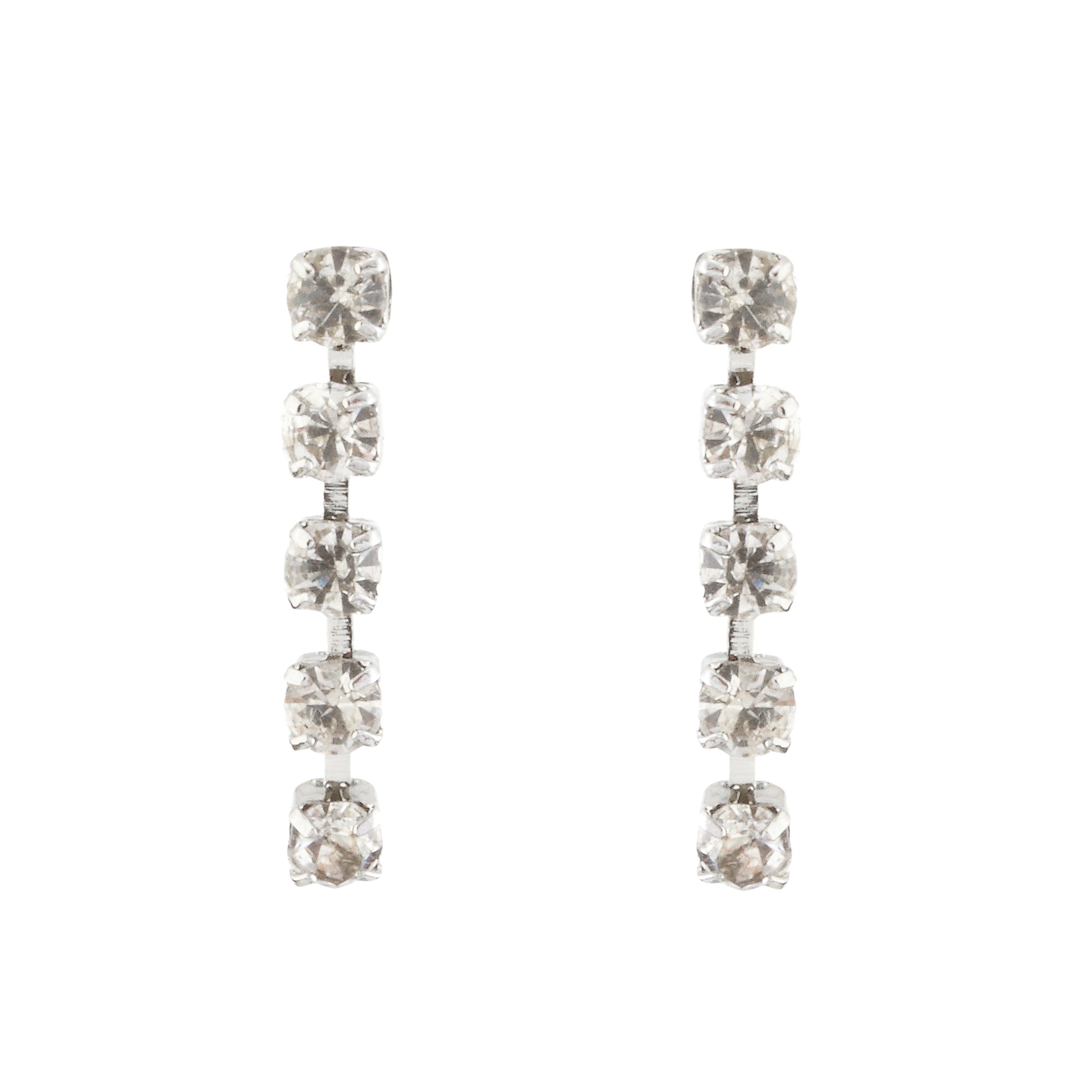 JewelMaze Austrian Stone Silver Plated Necklace Set With Bracelet