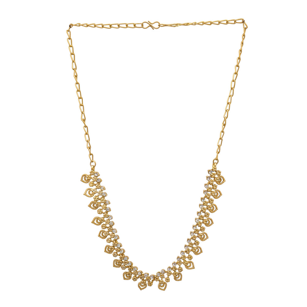 JewelMaze Gold Plated Austrian Stone Necklace Set