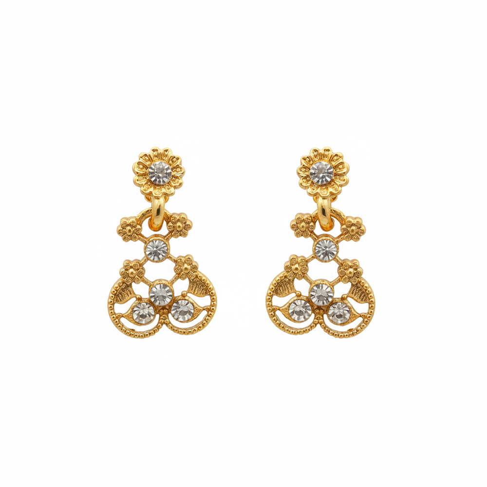 JewelMaze Gold Plated Austrian Stone Necklace Set