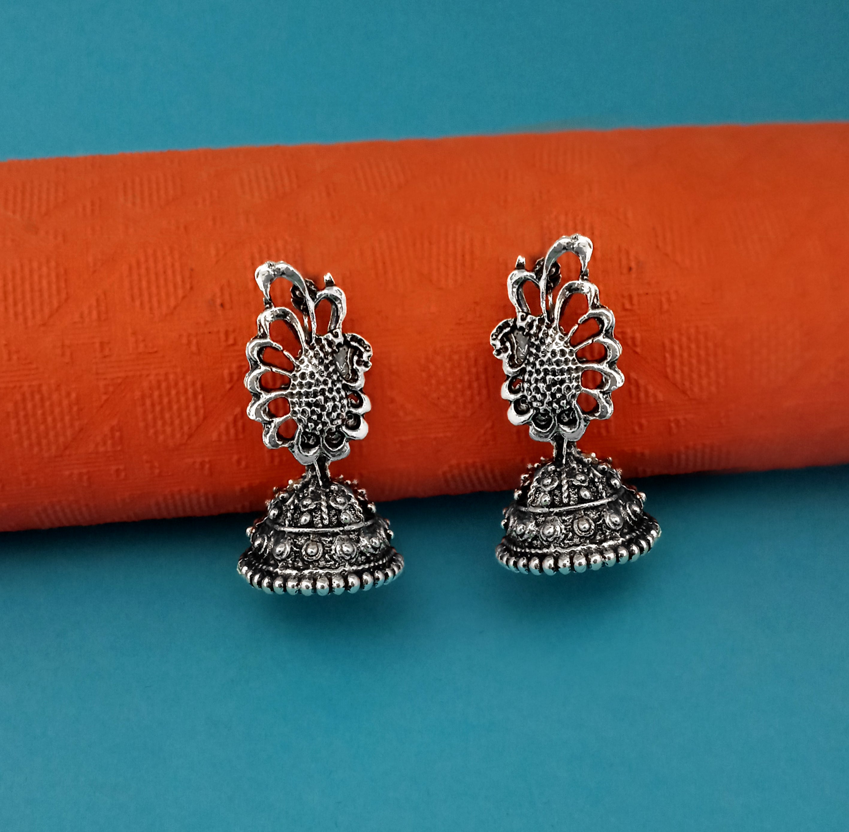 JewelMaze Oxidised Plated Stylish Earrings