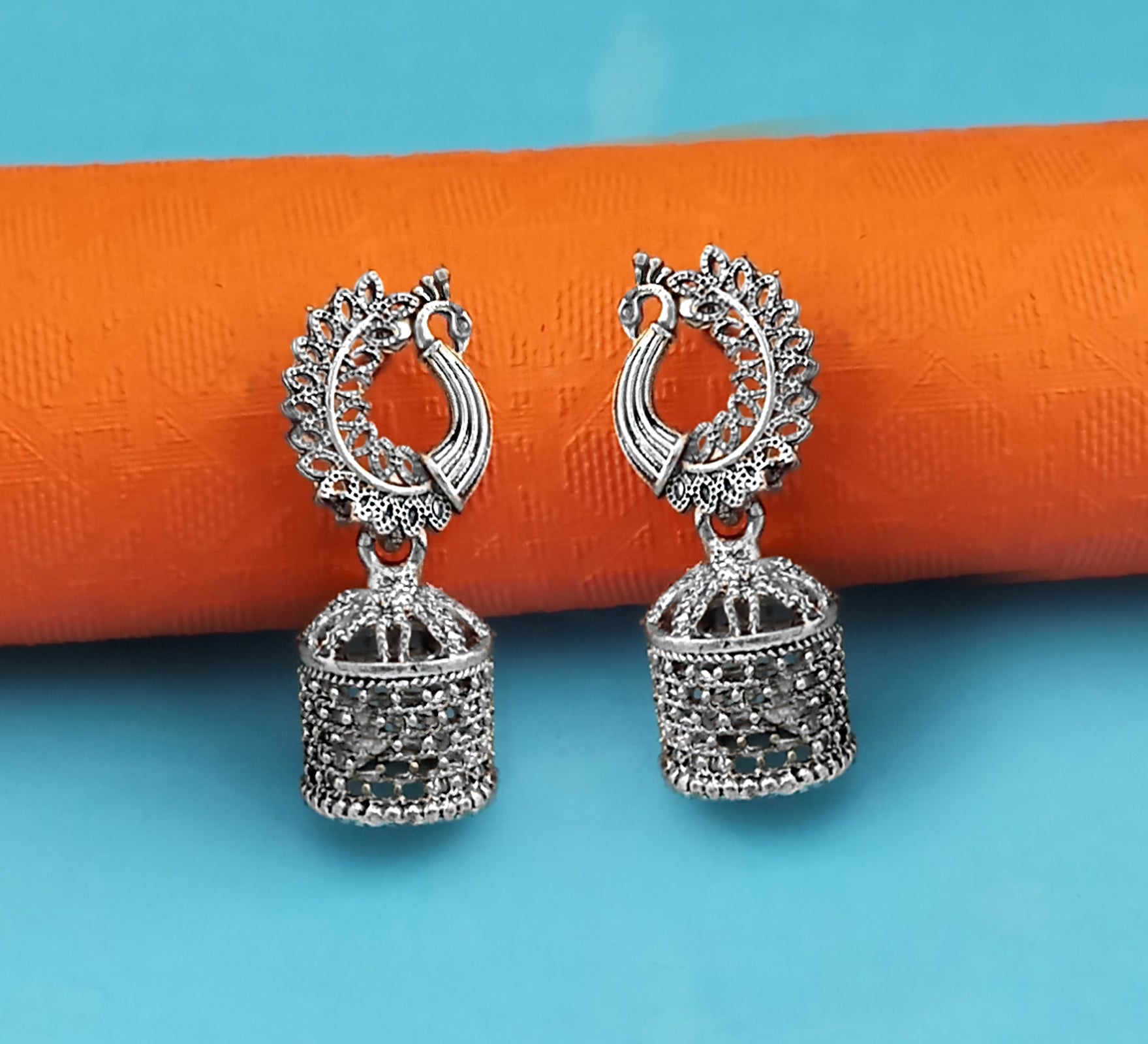 JewelMaze Oxidised Plated Stylish Earrings