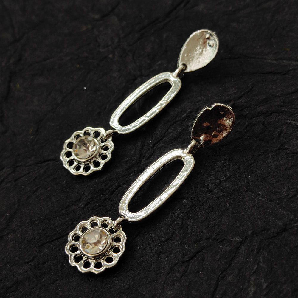 Bhavi Jewels Silver Plated Dangler Earring - 1319702