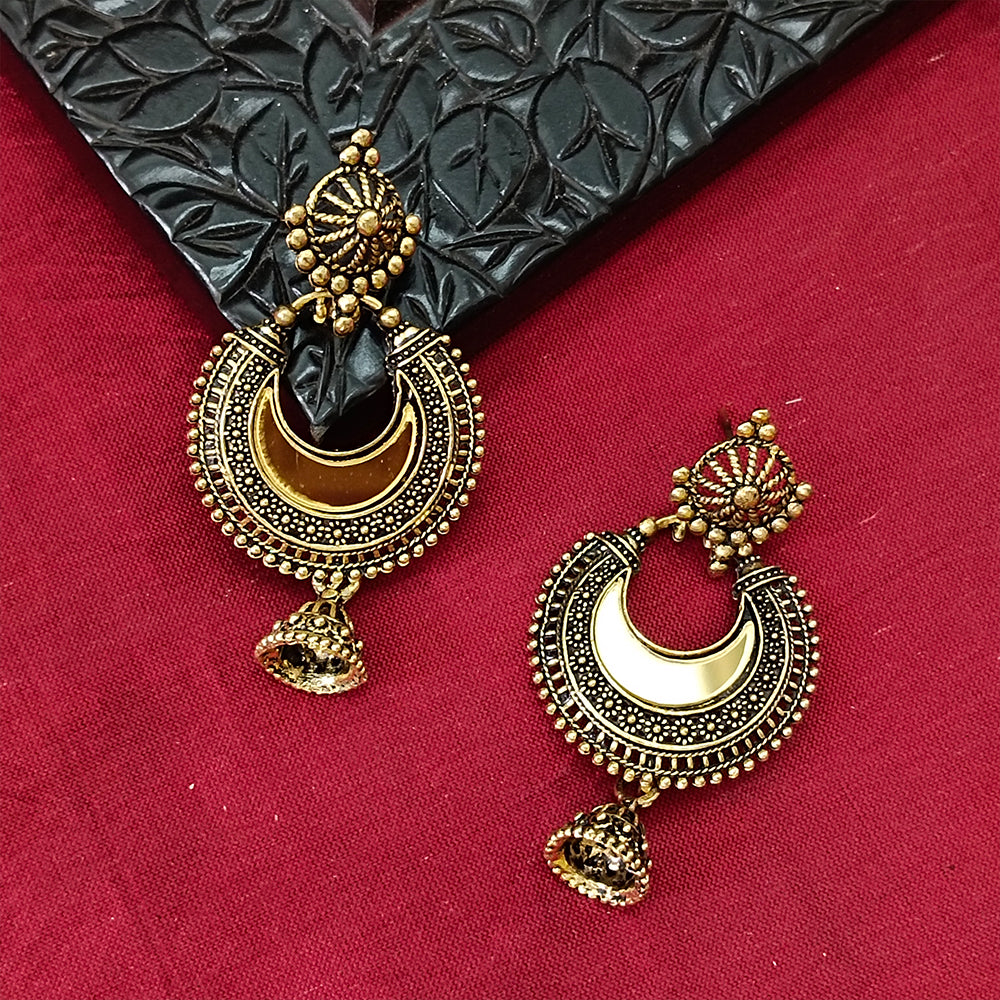 Jewelmaze Gold Plated Jhumki Earrings
