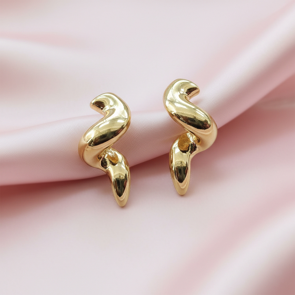JewelMaze Snake Style Anti Tarnish Earrings