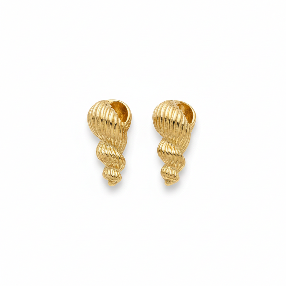 JewelMaze Shell Style Anti Tarnish Earrings
