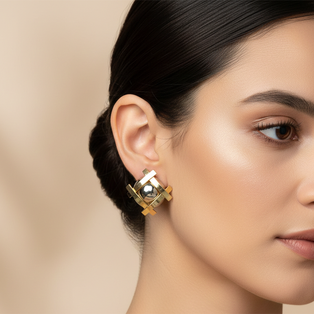 JewelMaze Elegant Anti-Tarnish Earrings for Daily Wear