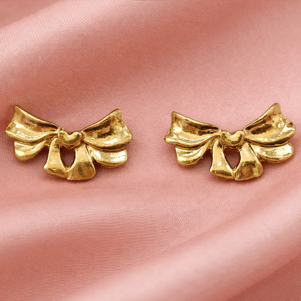 JewelMaze Anti Tarnish Bow Knot Earrings for Women