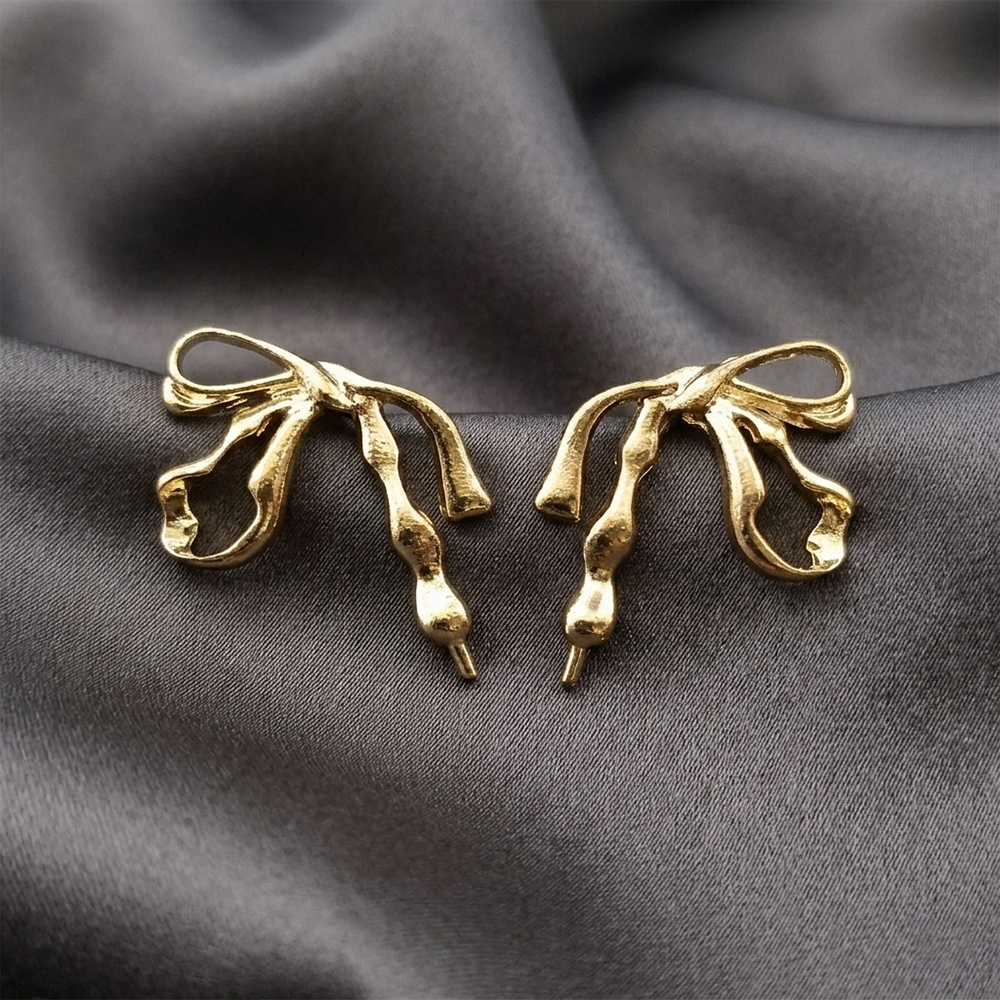 JewelMaze Stylish Anti Tarnish Bow Shape Earrings for Women