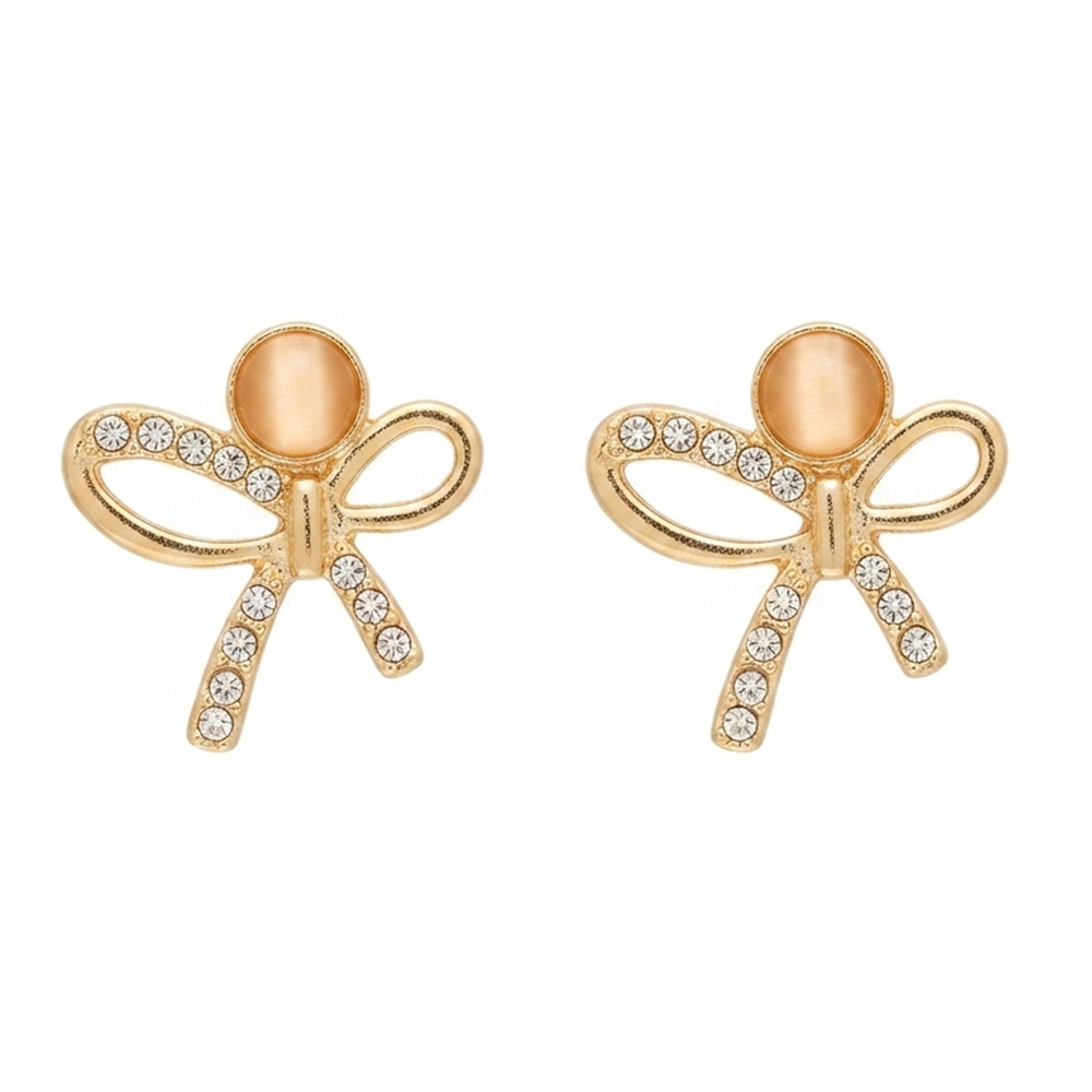 JewelMaze Exclusive Gold Plated Crystal Stone Elegant Earrings