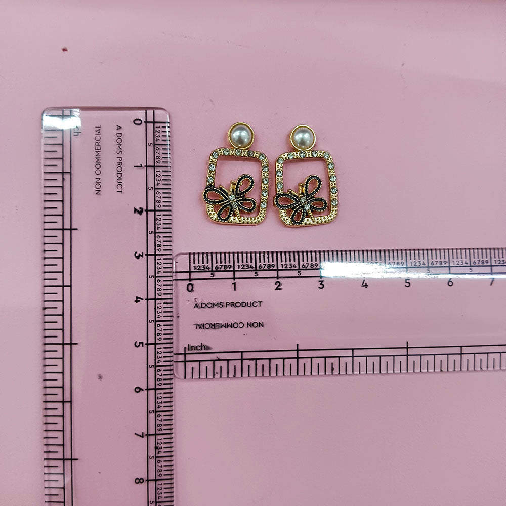 JewelMaze Exclusive Gold Plated Crystal Stone Elegant Earrings