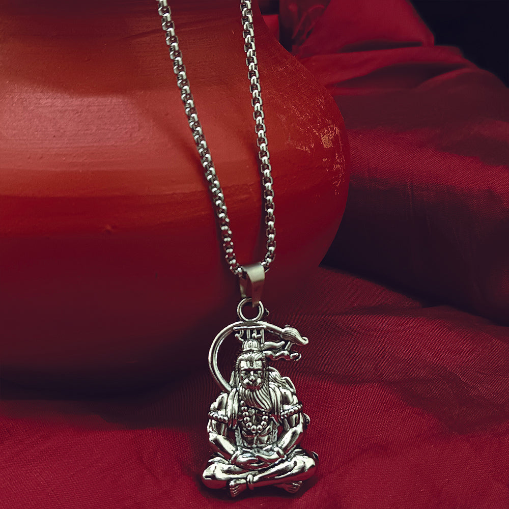 JewelMaze Hanuman Chain Pendant