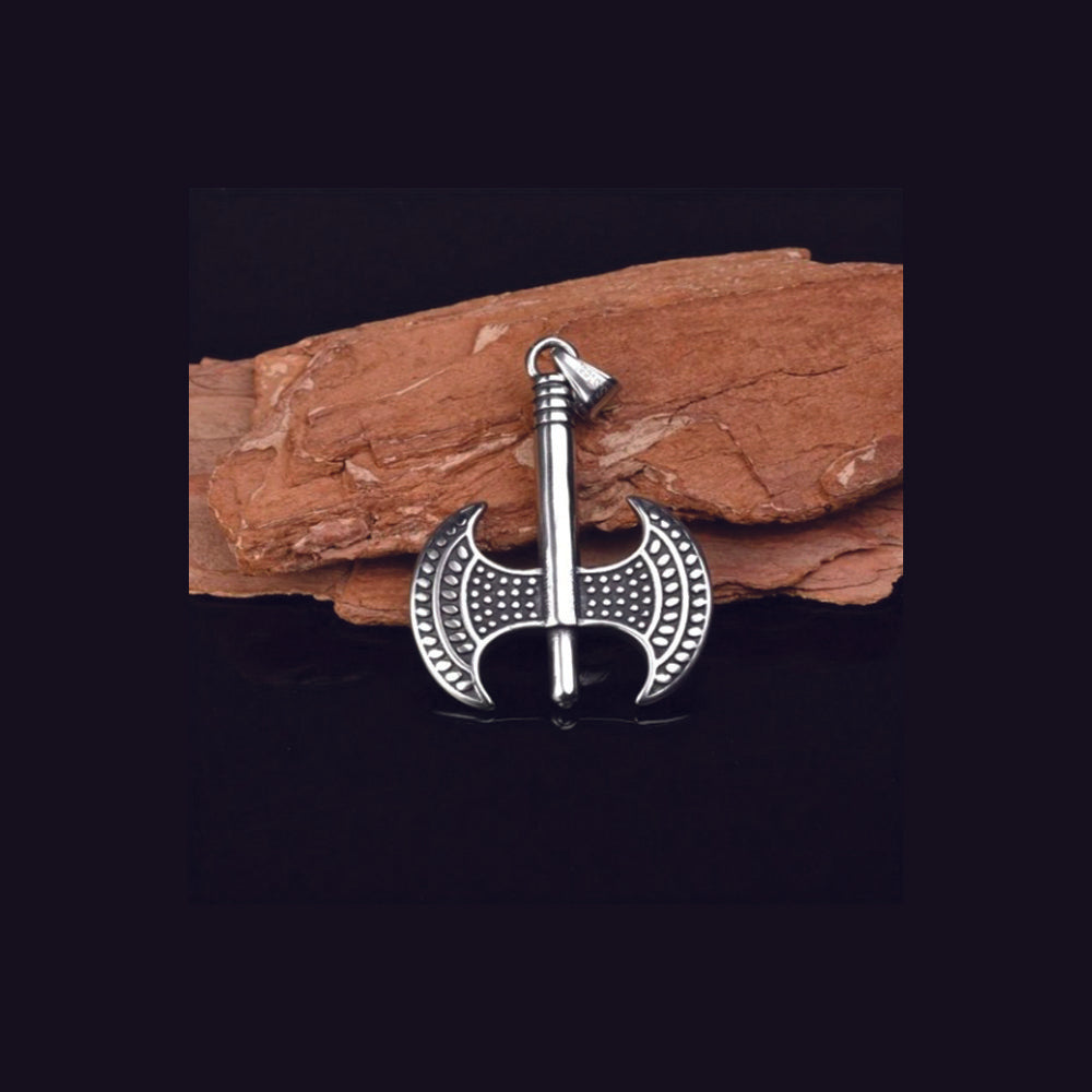 JewelMaze Stylish Battle Axe Pendant Chain for Men