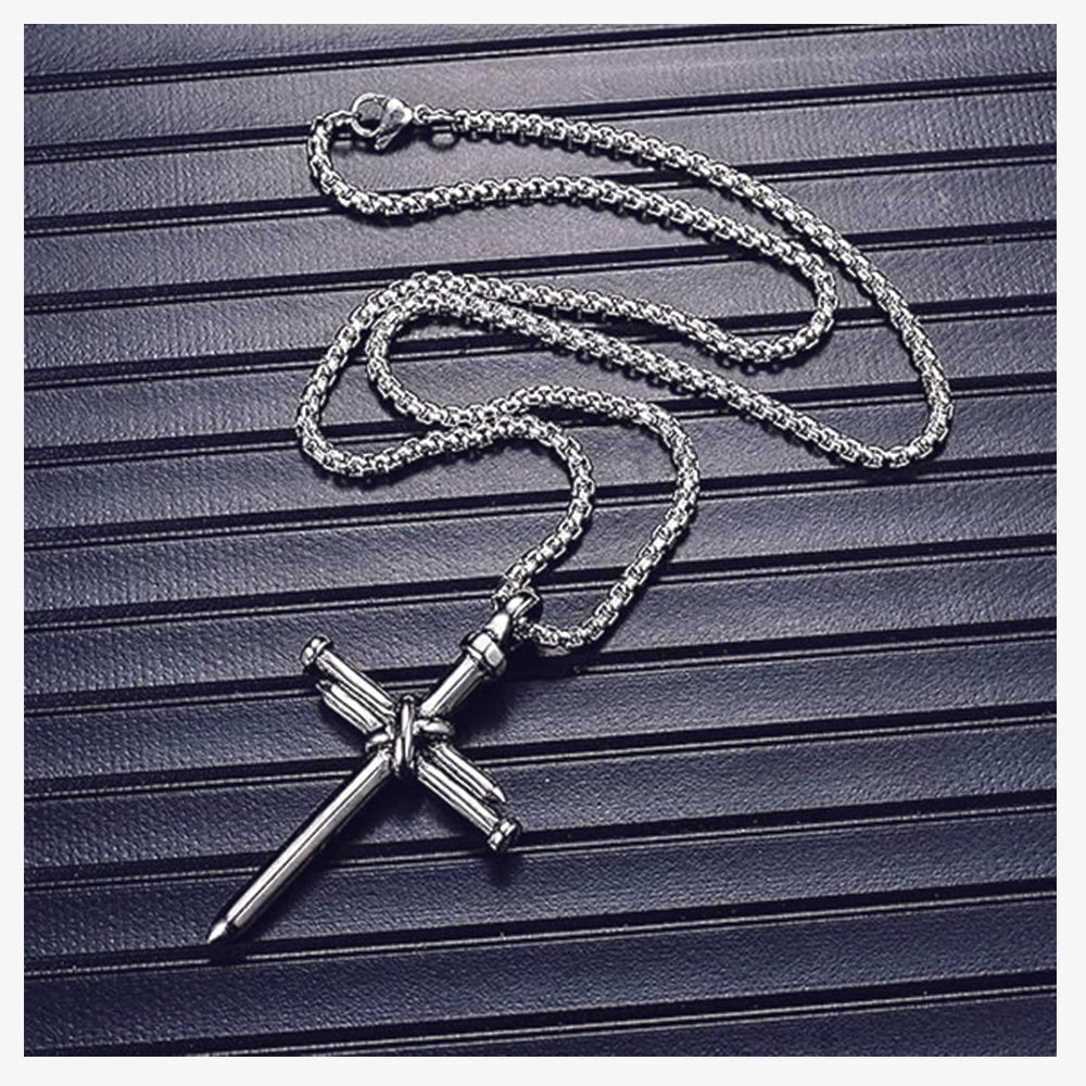 JewelMaze Cross Necklace for Men Women