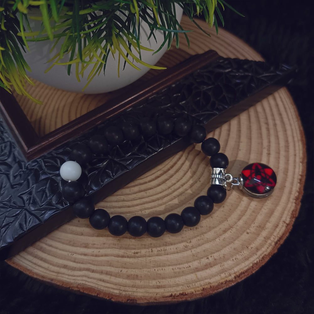 JewelMaze Matte Black Beads Bracelet