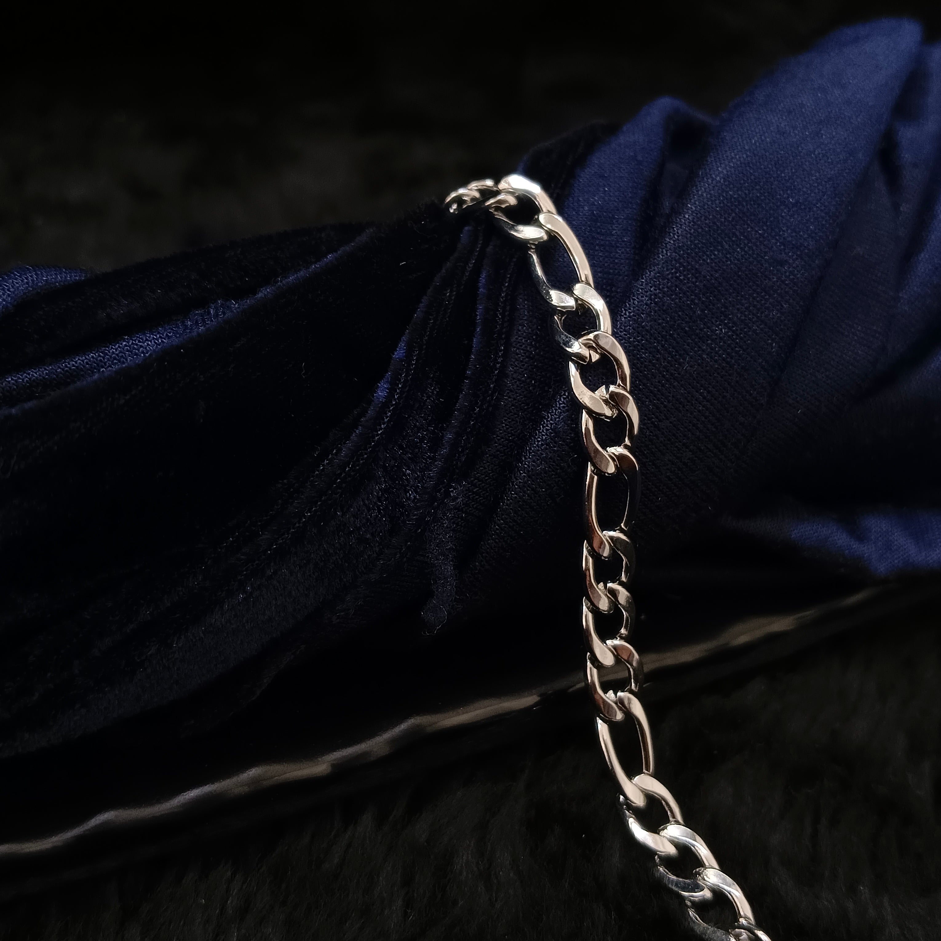 JewelMaze Classic Silver Bracelet For Men - 1404842