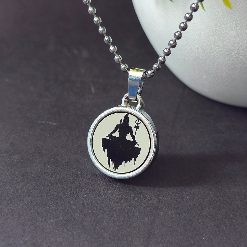 JewelMaze Shiv Chain Pendant For Men