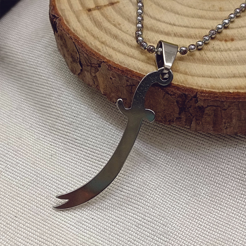 JewelMaze Zulfiqar Sword Chain Pendant For Men