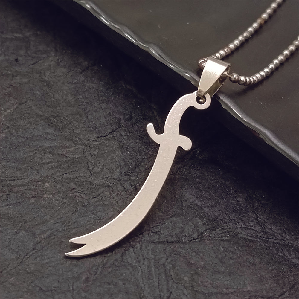 JewelMaze Zulfiqar Sword Chain Pendant For Men