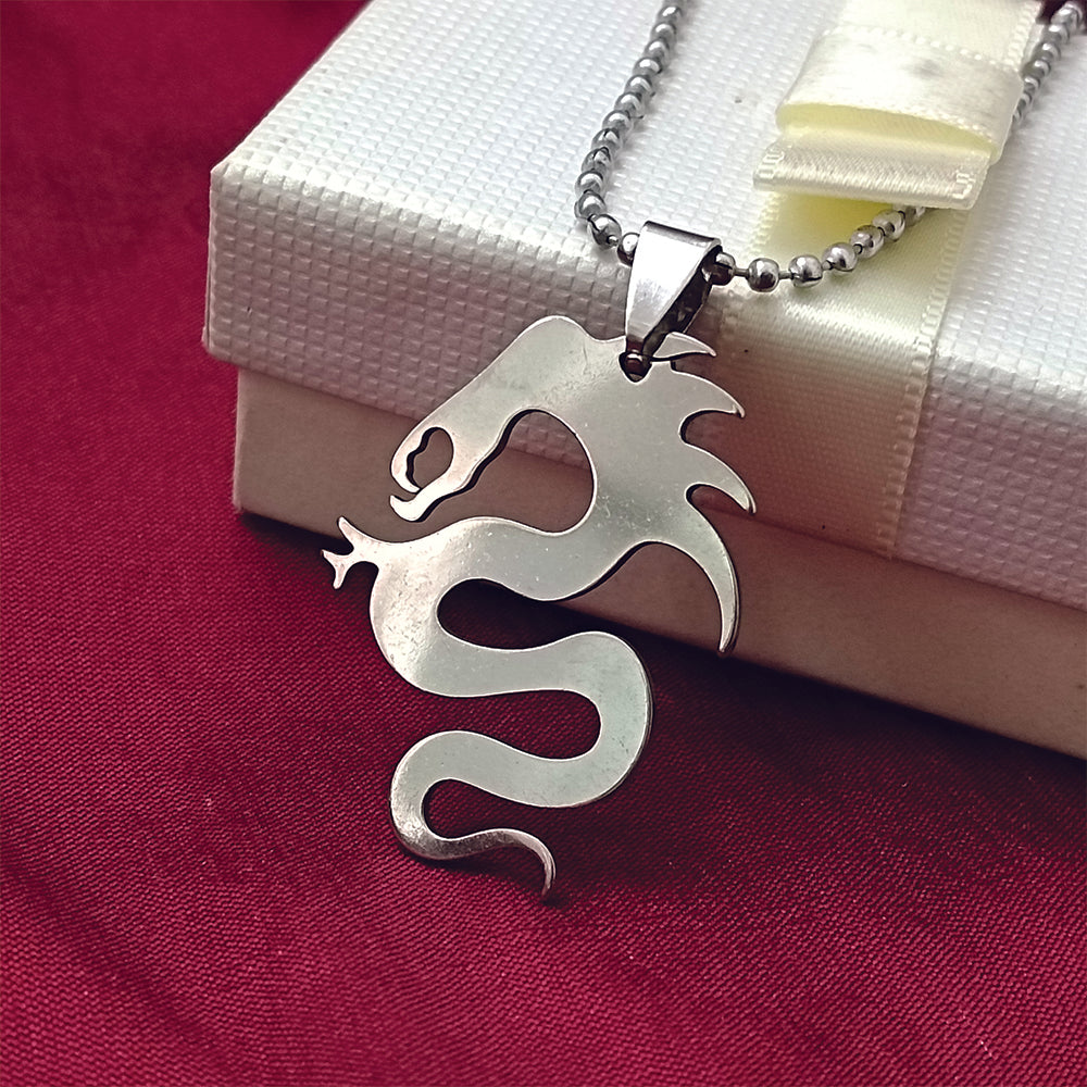 JewelMaze Dragon Chain Pendant For Men