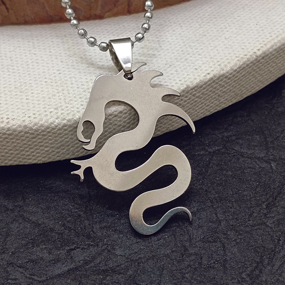 JewelMaze Dragon Chain Pendant For Men