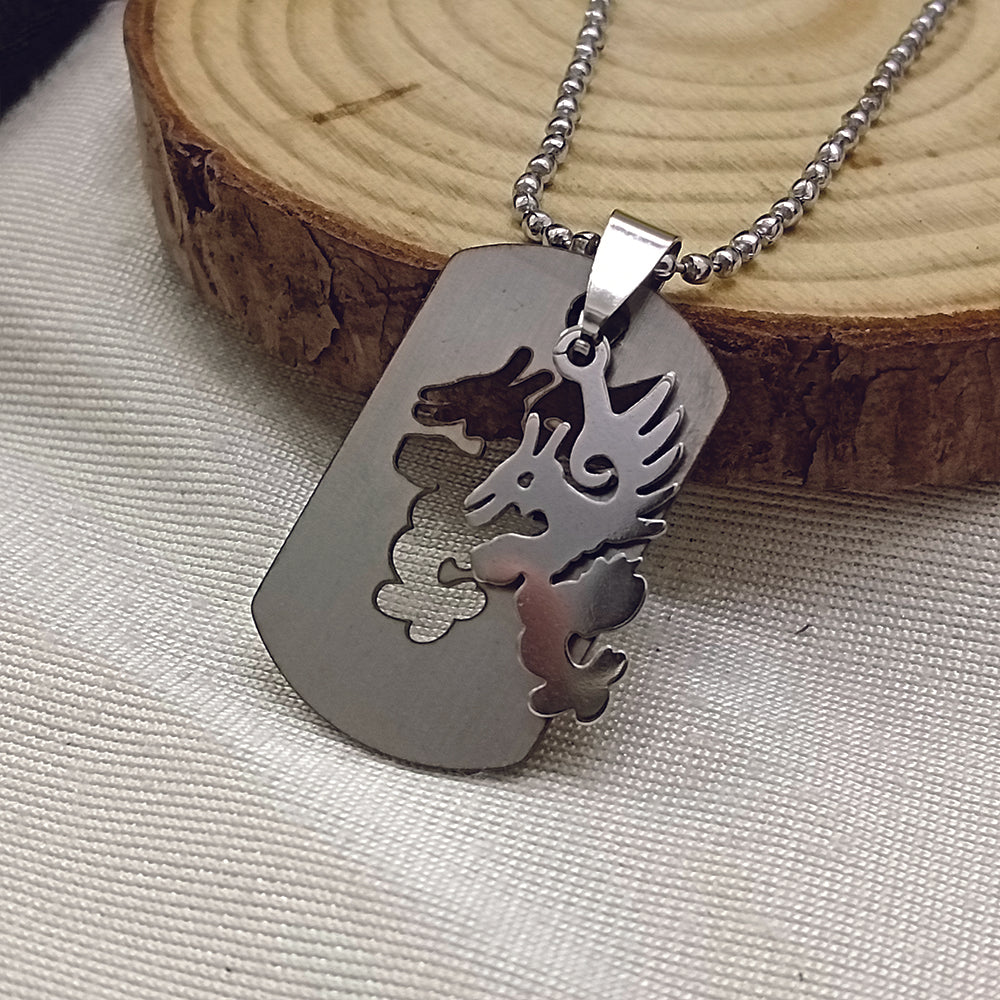 JewelMaze Dragon Chain Pendant For Men -1404869