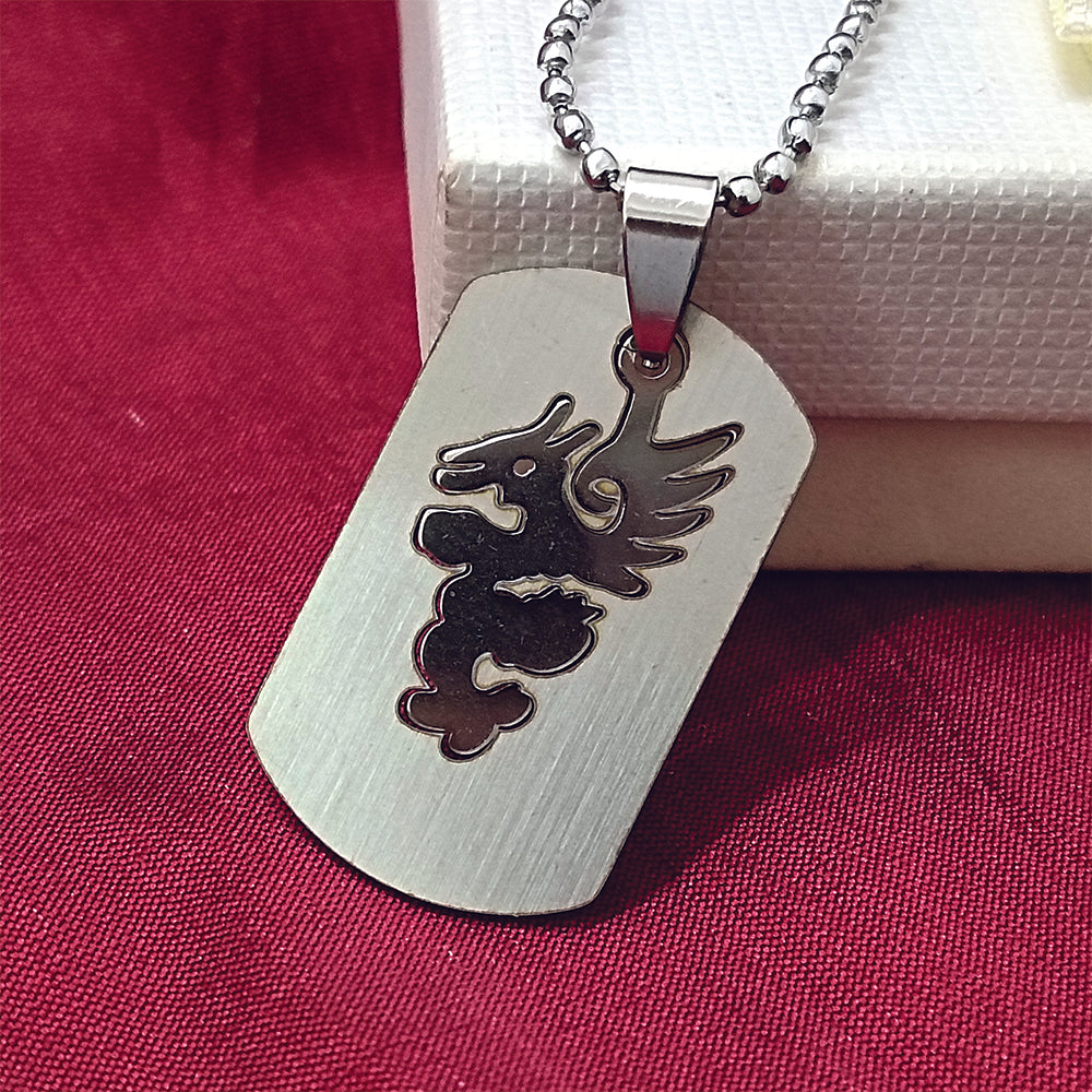 JewelMaze Dragon Chain Pendant For Men -1404869