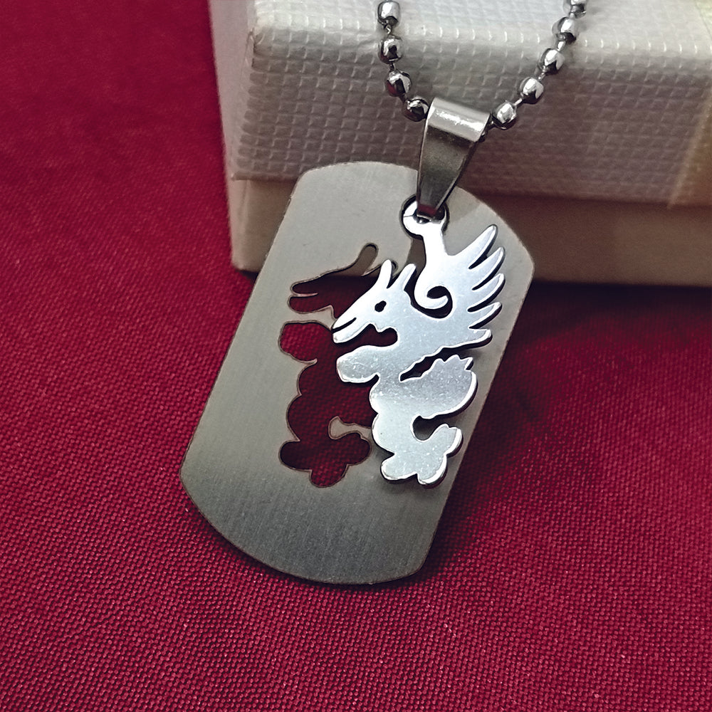 JewelMaze Dragon Chain Pendant For Men -1404869