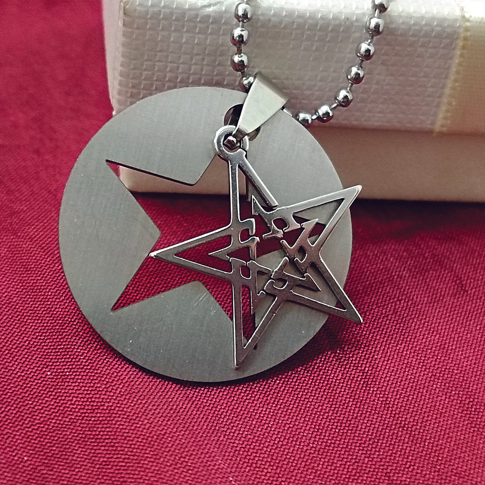 JewelMaze Star Chain Pendant For Men- 1404872